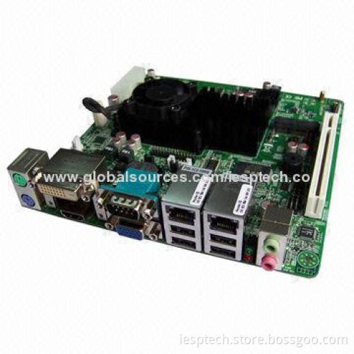 Mini-ITX Industrial Motherboard, D2550 CPU/DDR3/2GLAN/2COM/8USB/VGA/HDMI/DVI/LVDS/Audio/MINI-SATA